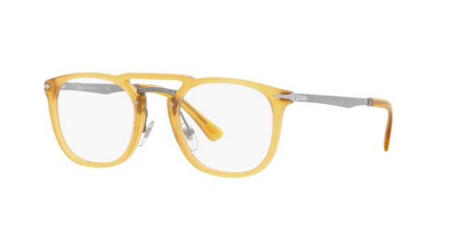 Eyeglasses Persol PO 3265V (204) color miele shape rectangle lenses demo lens