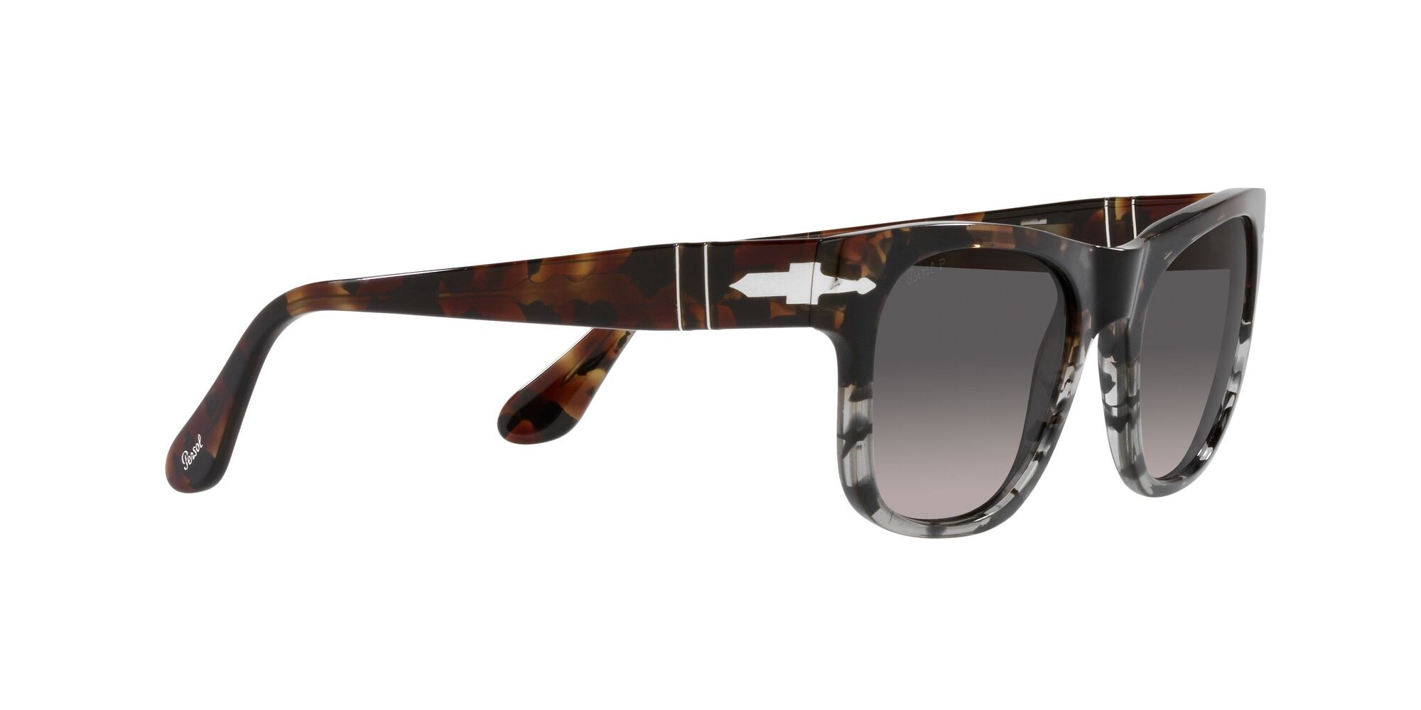 Occhiali da sole Persol PO 3269S (1159M3) colore brown/grey cut tortoise forma rettangolare lenti polarized grigia sfumata