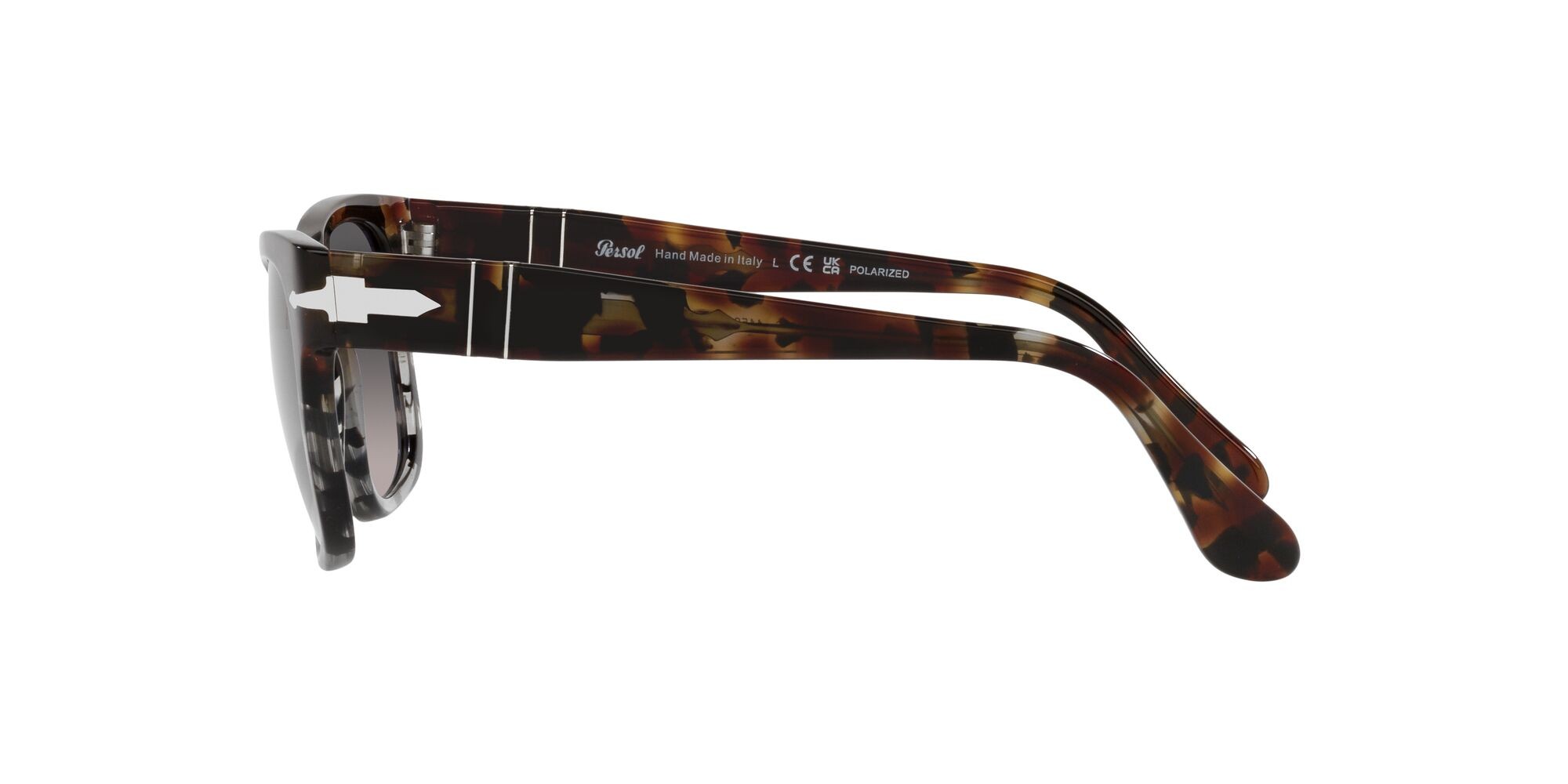 Occhiali da sole Persol PO 3269S (1159M3) colore brown/grey cut tortoise forma rettangolare lenti polarized grigia sfumata