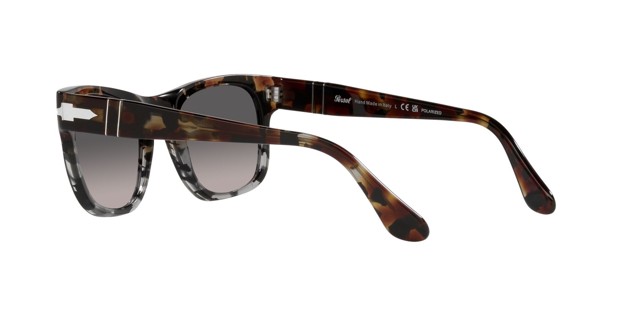 Occhiali da sole Persol PO 3269S (1159M3) colore brown/grey cut tortoise forma rettangolare lenti polarized grigia sfumata