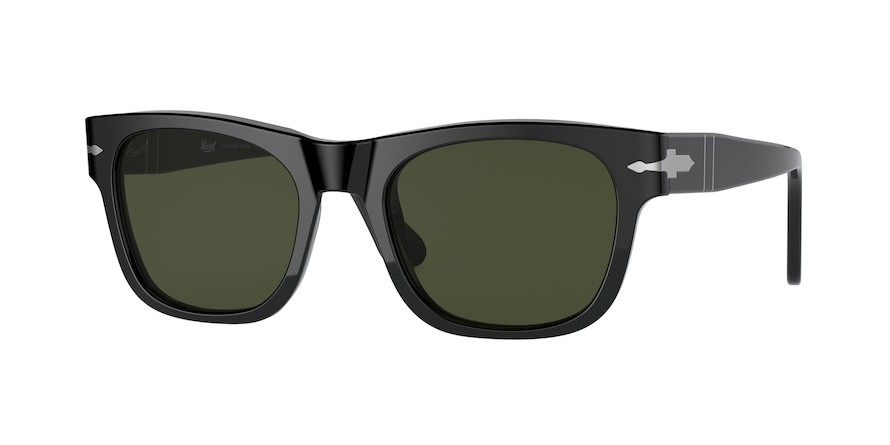 Occhiali da sole Persol PO 3269S (95/31) colore black forma rettangolare lenti green