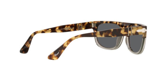 Sonnenbrillen Persol PO 3271S (1130B1) farbe brown tortoise cut nettranspar form rechteckig gläser dark grey