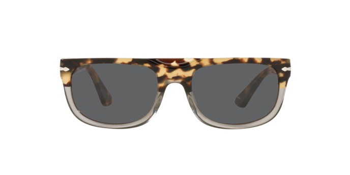 Sonnenbrillen Persol PO 3271S (1130B1) farbe brown tortoise cut nettranspar form rechteckig gläser dark grey