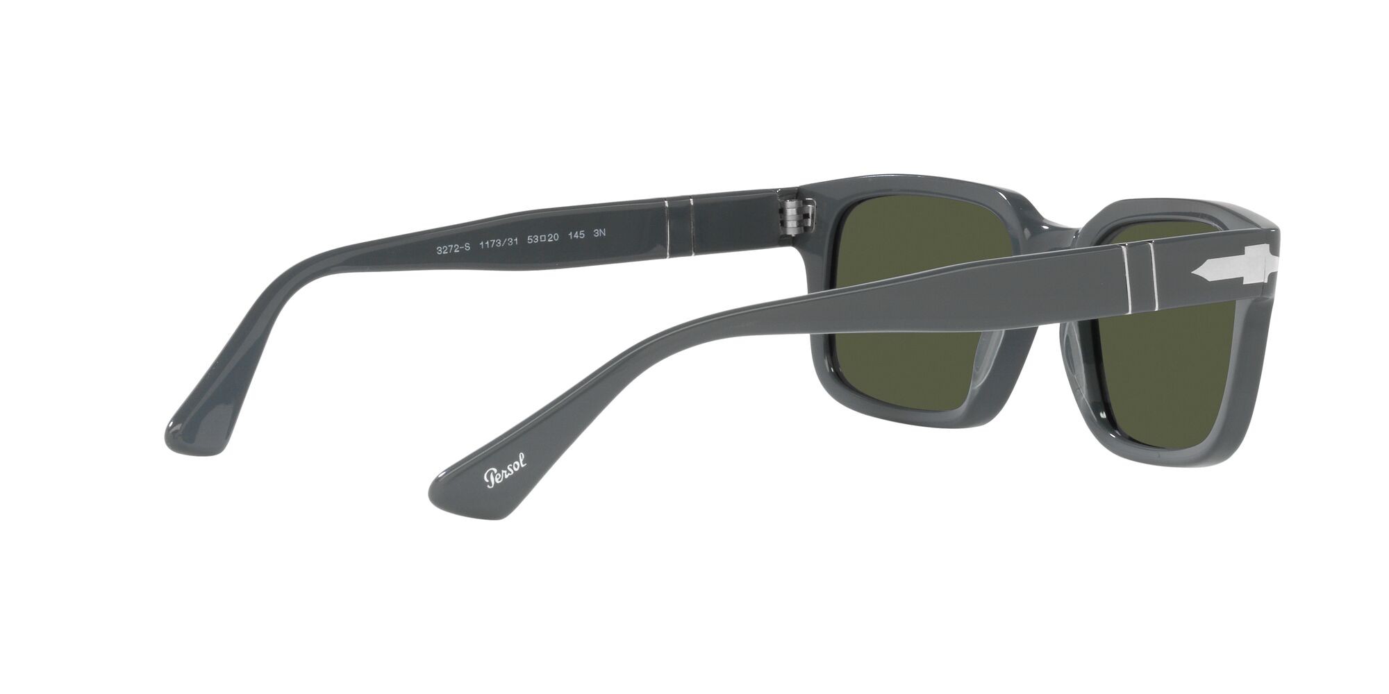 Sunglasses Persol PO 3272S (117331) color grigio shape rectangle lenses verde
