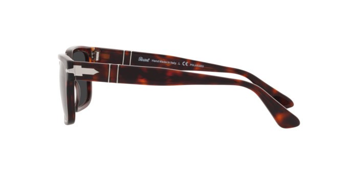 Occhiali da sole Persol PO 3272S (24/48) colore havana forma rettangolare lenti polar black