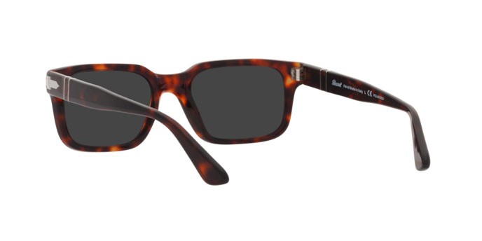 Occhiali da sole Persol PO 3272S (24/48) colore havana forma rettangolare lenti polar black