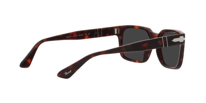 Occhiali da sole Persol PO 3272S (24/48) colore havana forma rettangolare lenti polar black