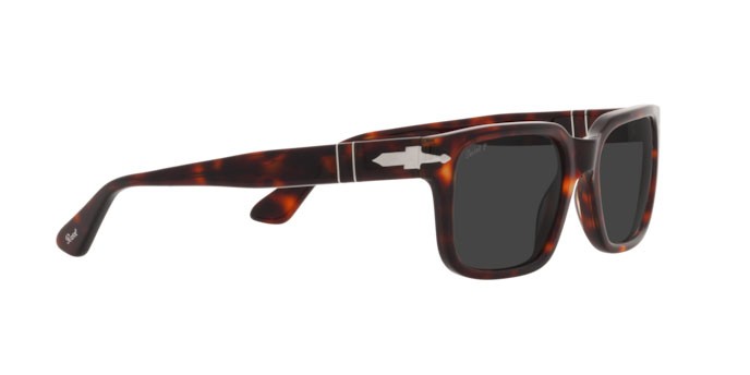 Occhiali da sole Persol PO 3272S (24/48) colore havana forma rettangolare lenti polar black