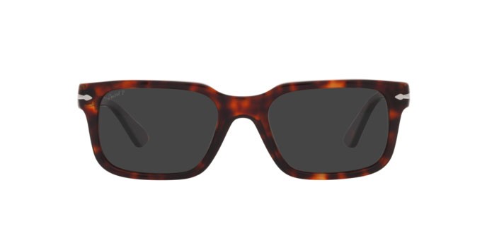 Occhiali da sole Persol PO 3272S (24/48) colore havana forma rettangolare lenti polar black