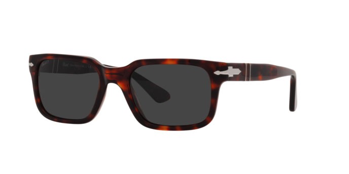 Occhiali da sole Persol PO 3272S (24/48) colore havana forma rettangolare lenti polar black