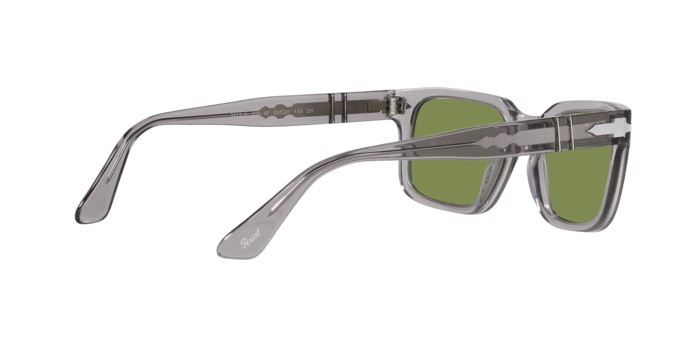 Sonnenbrillen Persol PO 3272S (309/4E) farbe grigio trasparente form rechteckig gläser verde