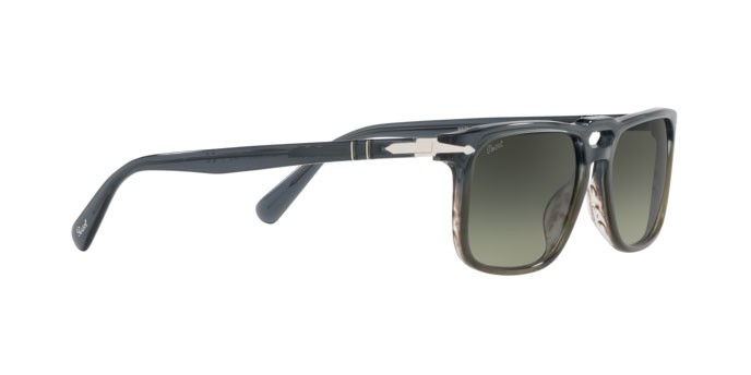 Sonnenbrillen Persol PO 3273S (101271) farbe grey gradient green stripped form rechteckig gläser light grey gradient dark grey
