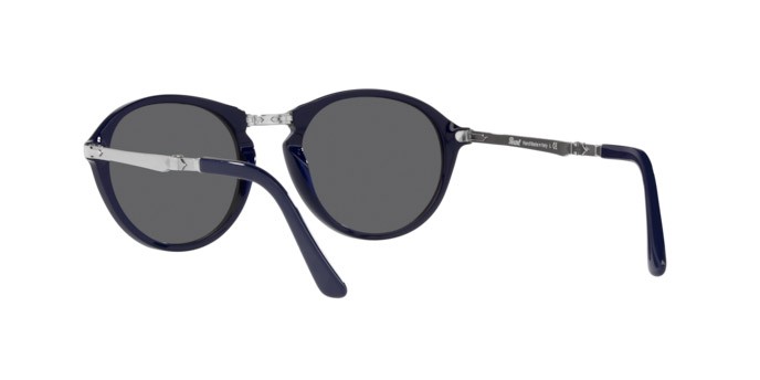 Sunglasses Persol PO 3274S (1144B1) color blu shape pantos lenses dark grey