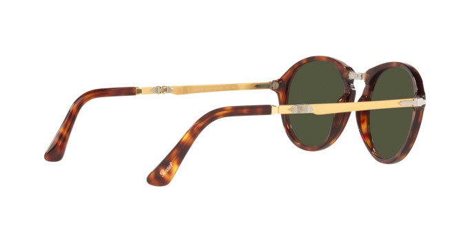 Occhiali da sole Persol PO 3274S (24/31) colore havana forma pantos lenti green
