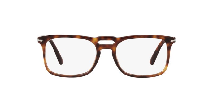 Brillen Persol PO 3277V (24) farbe havana form quadratisch gläser demo lens