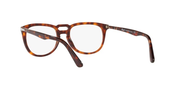 Brillen Persol PO 3278V (24) farbe havana form quadratisch gläser demo lens