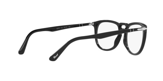Brillen Persol PO 3278V (95) farbe black form quadratisch gläser demo lens