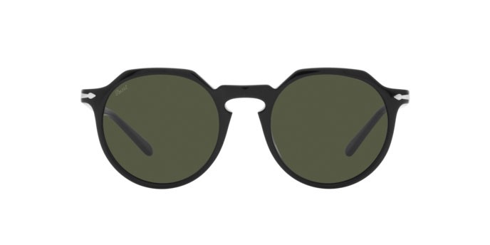 Sonnenbrillen Persol PO 3281S (95/31) farbe black form pantos gläser green