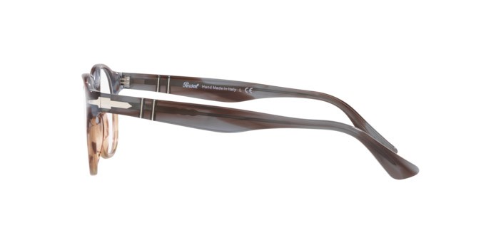 Brillen Persol PO 3284V (1137) farbe striped grey gradient striped form pantos gläser demo lens