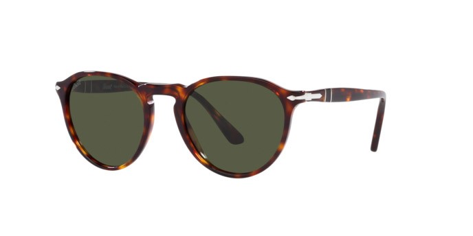 Sonnenbrillen Persol PO 3286S (24/31) farbe havana form pantos gläser green