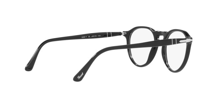 Brillen Persol PO 3286V (95) farbe black form pantos gläser demo lens