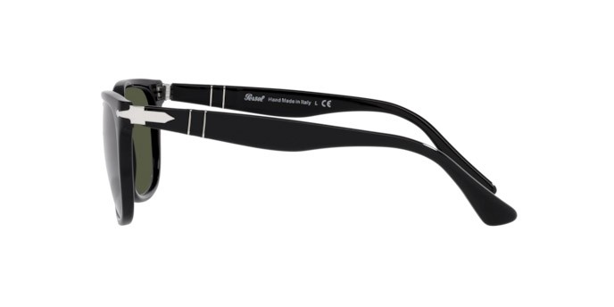 Sonnenbrillen Persol PO 3291S (95/31) farbe black form rechteckig gläser green