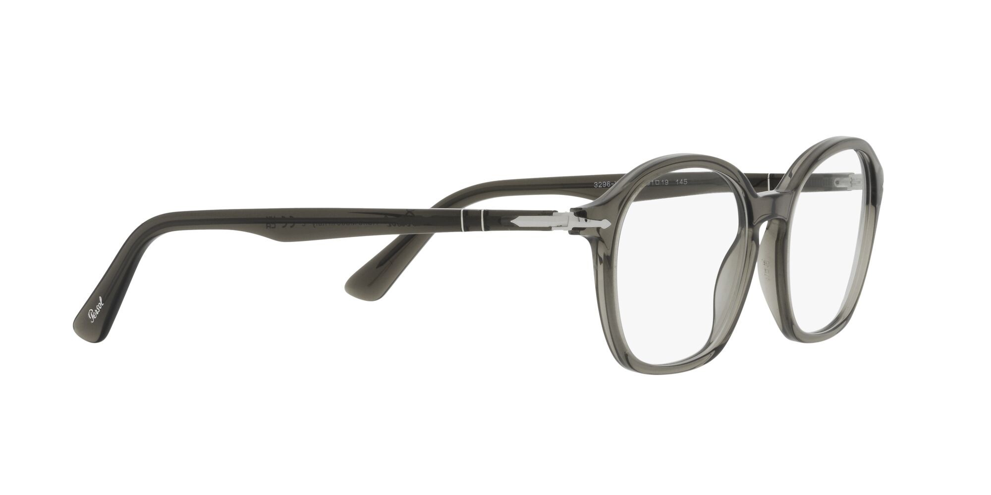 Occhiali da vista Persol PO 3296V (1103) colore opale fumo forma quadrato lenti lente demo