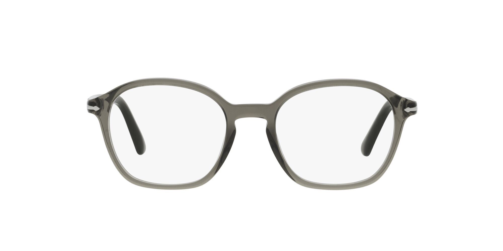 Occhiali da vista Persol PO 3296V (1103) colore opale fumo forma quadrato lenti lente demo