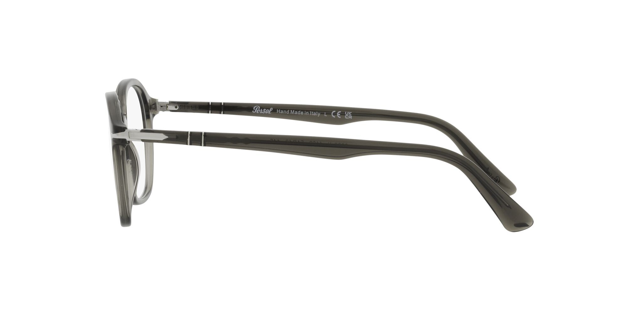 Occhiali da vista Persol PO 3296V (1103) colore opale fumo forma quadrato lenti lente demo