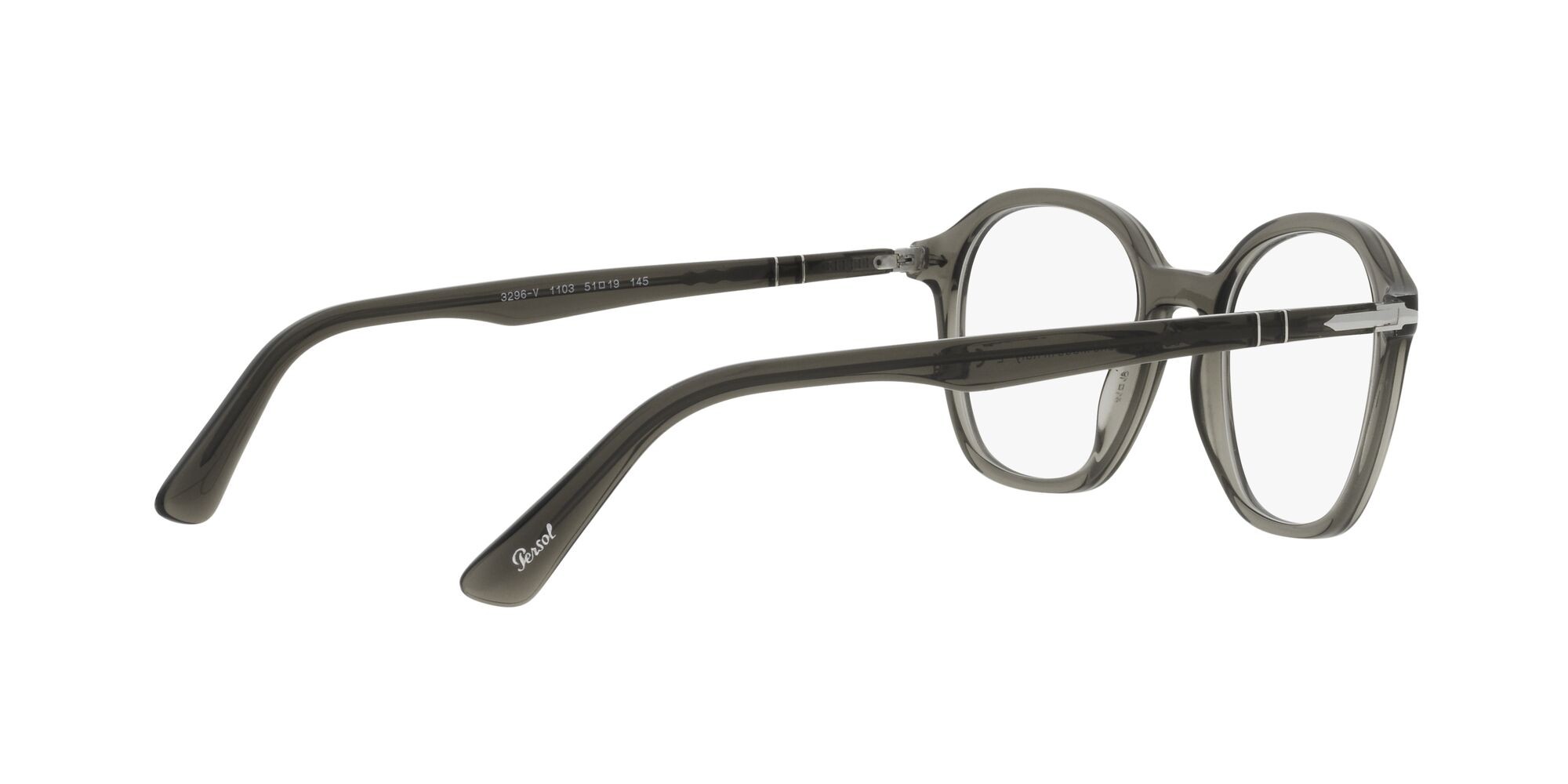 Occhiali da vista Persol PO 3296V (1103) colore opale fumo forma quadrato lenti lente demo