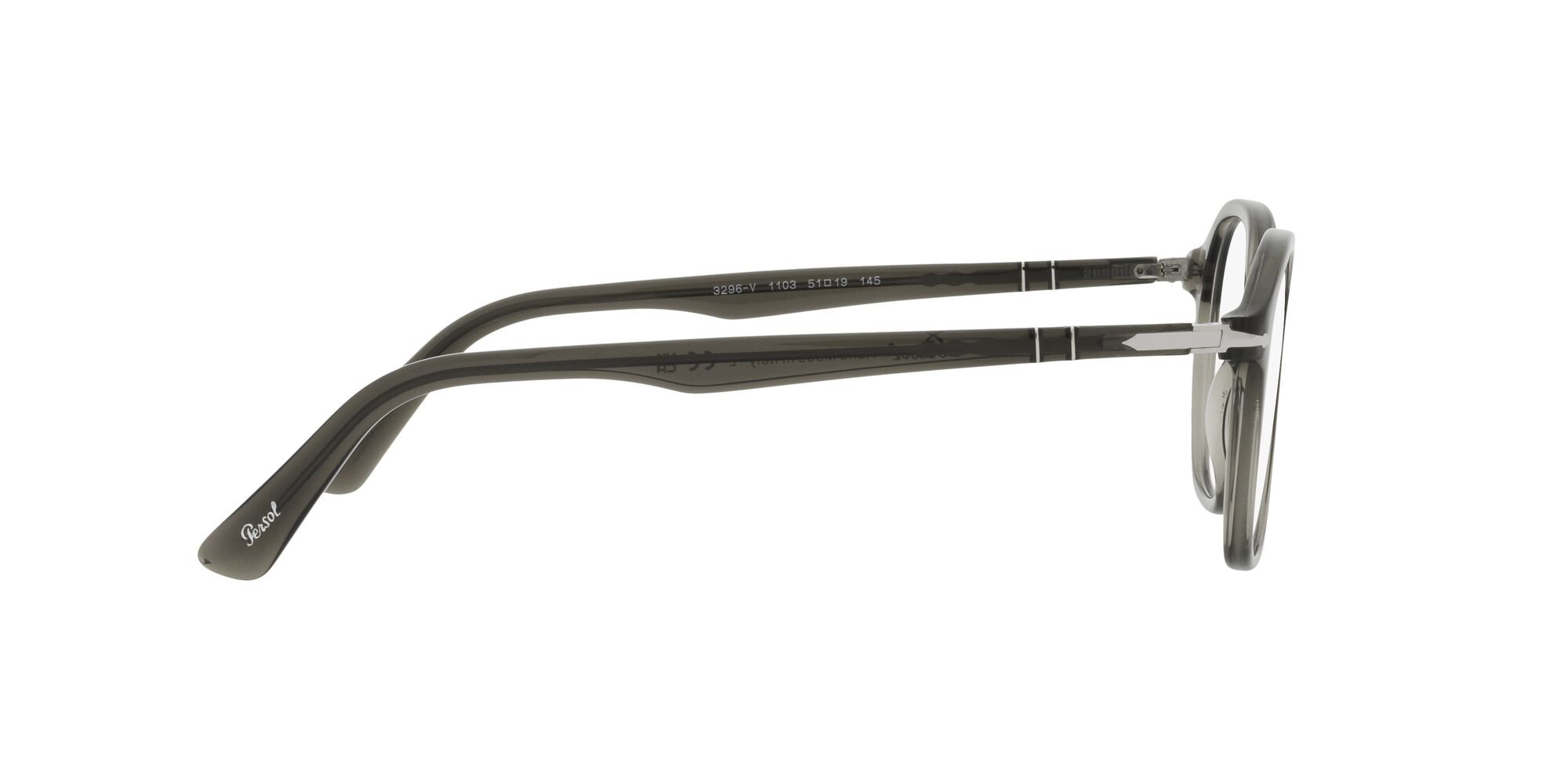 Occhiali da vista Persol PO 3296V (1103) colore opale fumo forma quadrato lenti lente demo