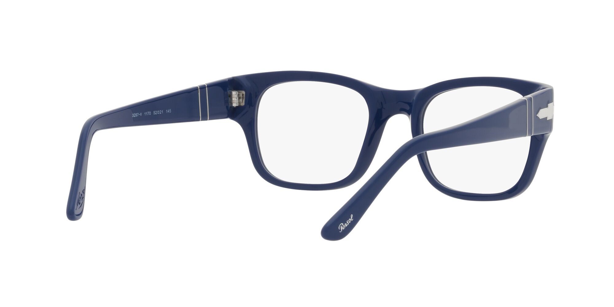 Occhiali da vista Persol PO 3297V (1170) colore blu forma rettangolare lenti lente demo