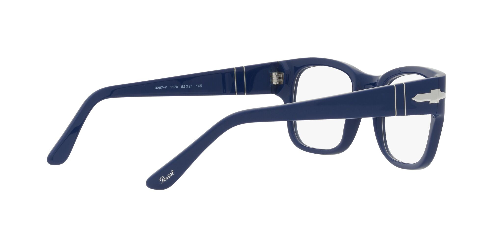 Occhiali da vista Persol PO 3297V (1170) colore blu forma rettangolare lenti lente demo
