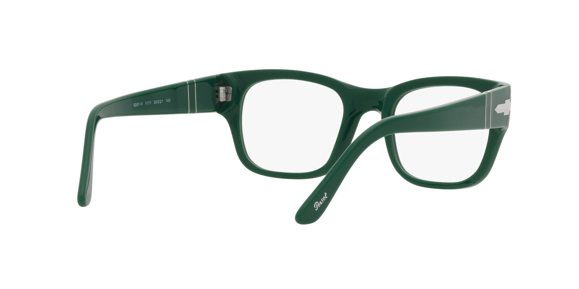 Occhiali da vista Persol PO 3297V (1171) colore verde forma rettangolare lenti lente demo