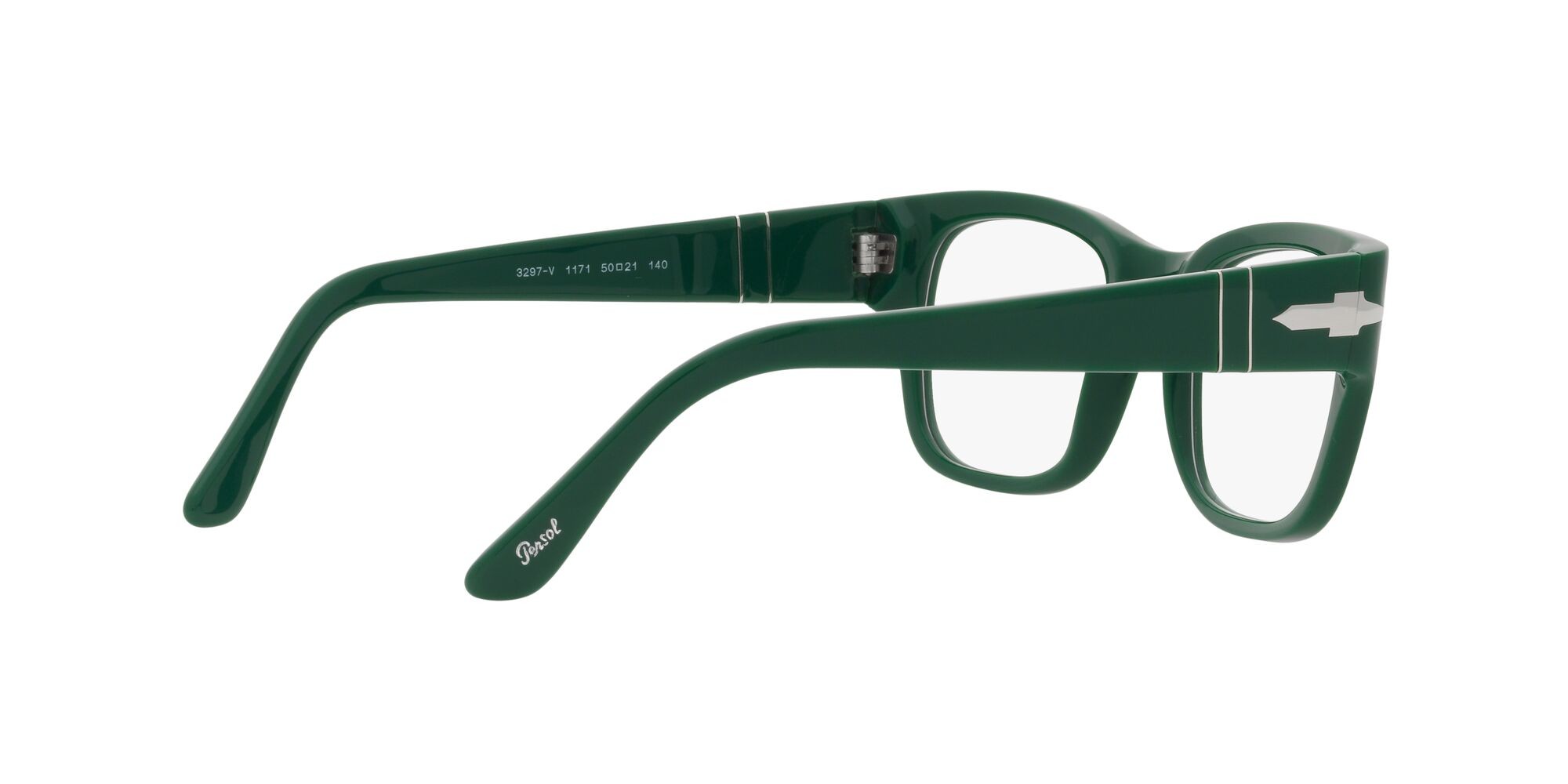 Occhiali da vista Persol PO 3297V (1171) colore verde forma rettangolare lenti lente demo