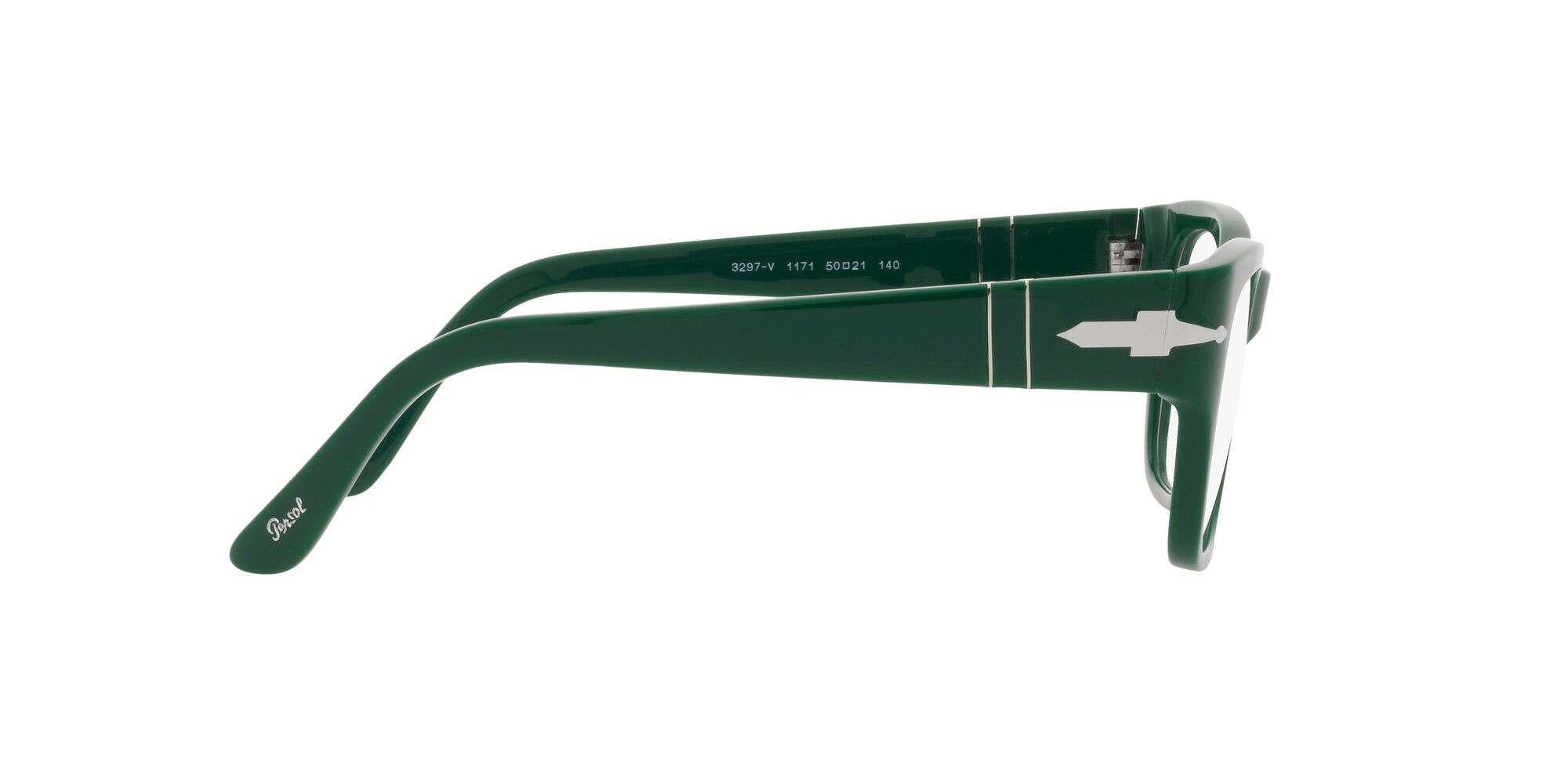 Occhiali da vista Persol PO 3297V (1171) colore verde forma rettangolare lenti lente demo
