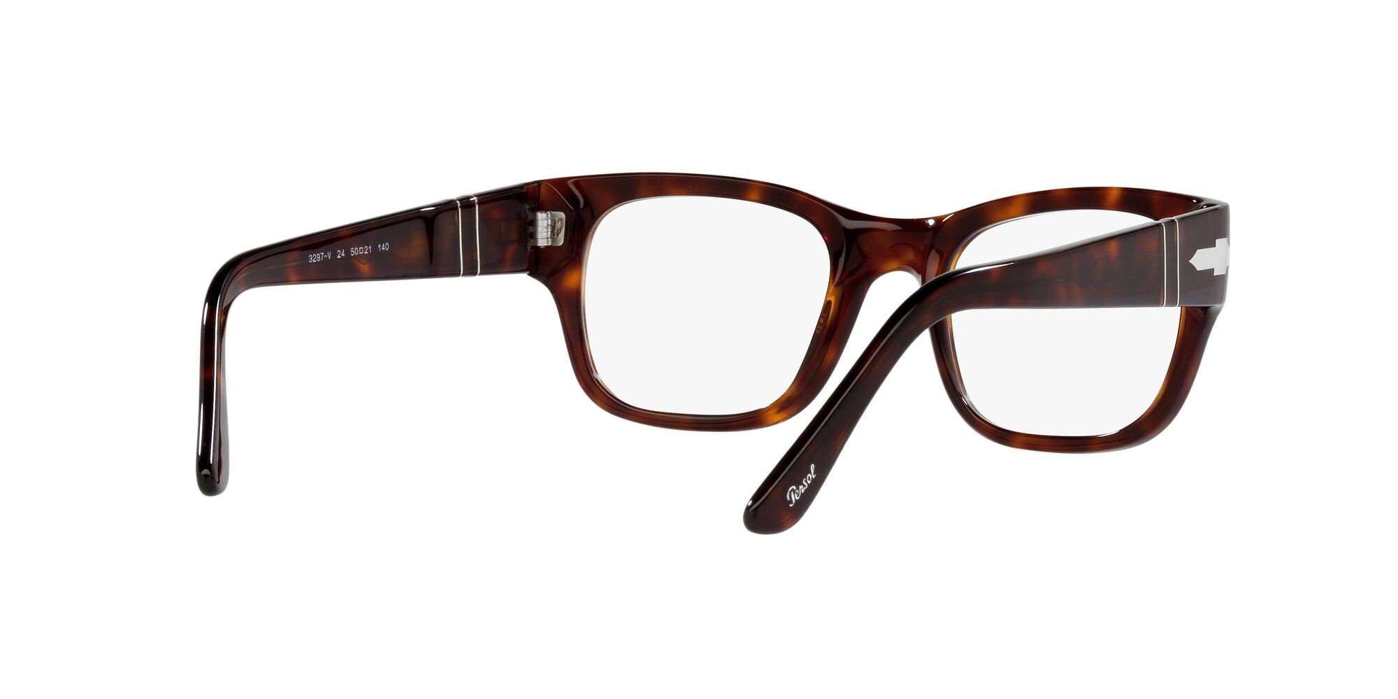 Occhiali da vista Persol PO 3297V (24) colore havana forma rettangolare lenti lente demo