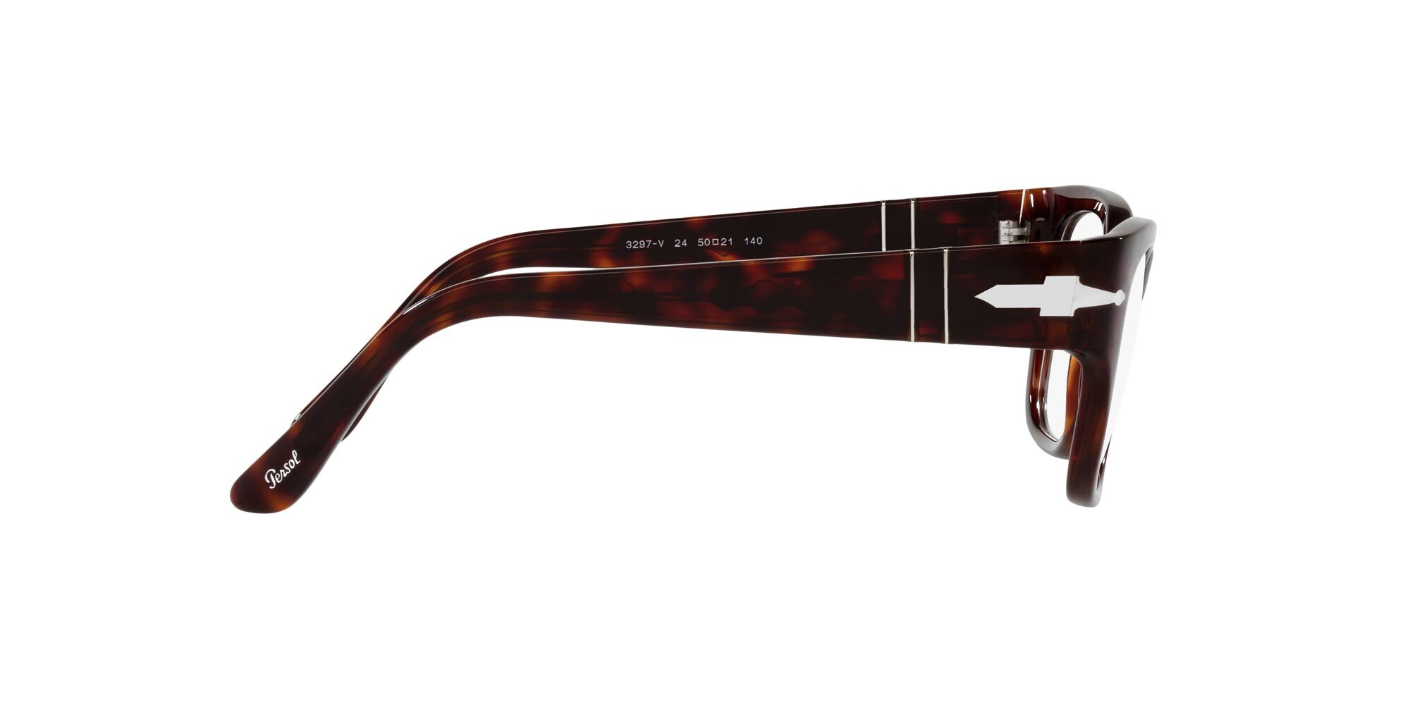 Occhiali da vista Persol PO 3297V (24) colore havana forma rettangolare lenti lente demo