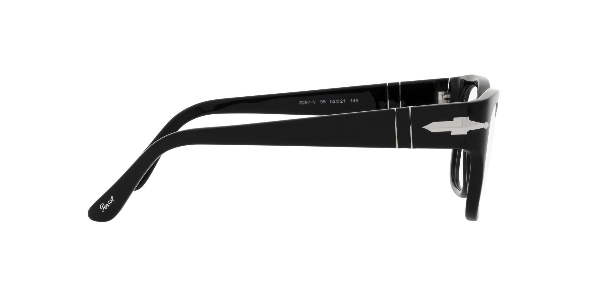 Eyeglasses Persol PO 3297V (95) color nero shape rectangle lenses lente demo