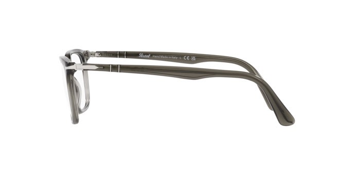 Eyeglasses Persol PO 3298V (1103) color grigio talpa trasparente shape rectangle lenses lente demo