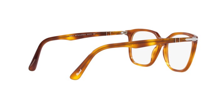 Occhiali da vista Persol PO 3298V (96) colore terra di siena forma rettangolare lenti lente demo