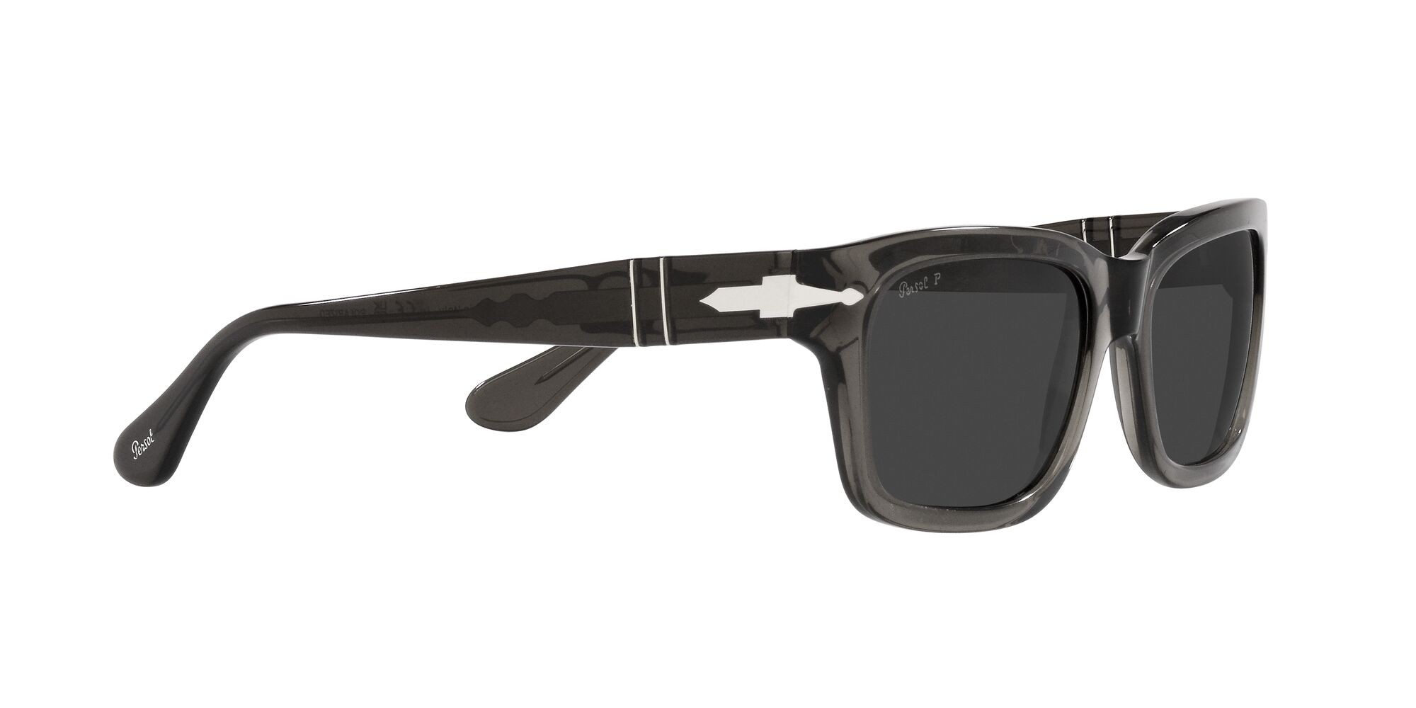 Occhiali da sole Persol PO 3301S (110348) colore opale fumo forma rettangolare lenti polarized grigio scuro