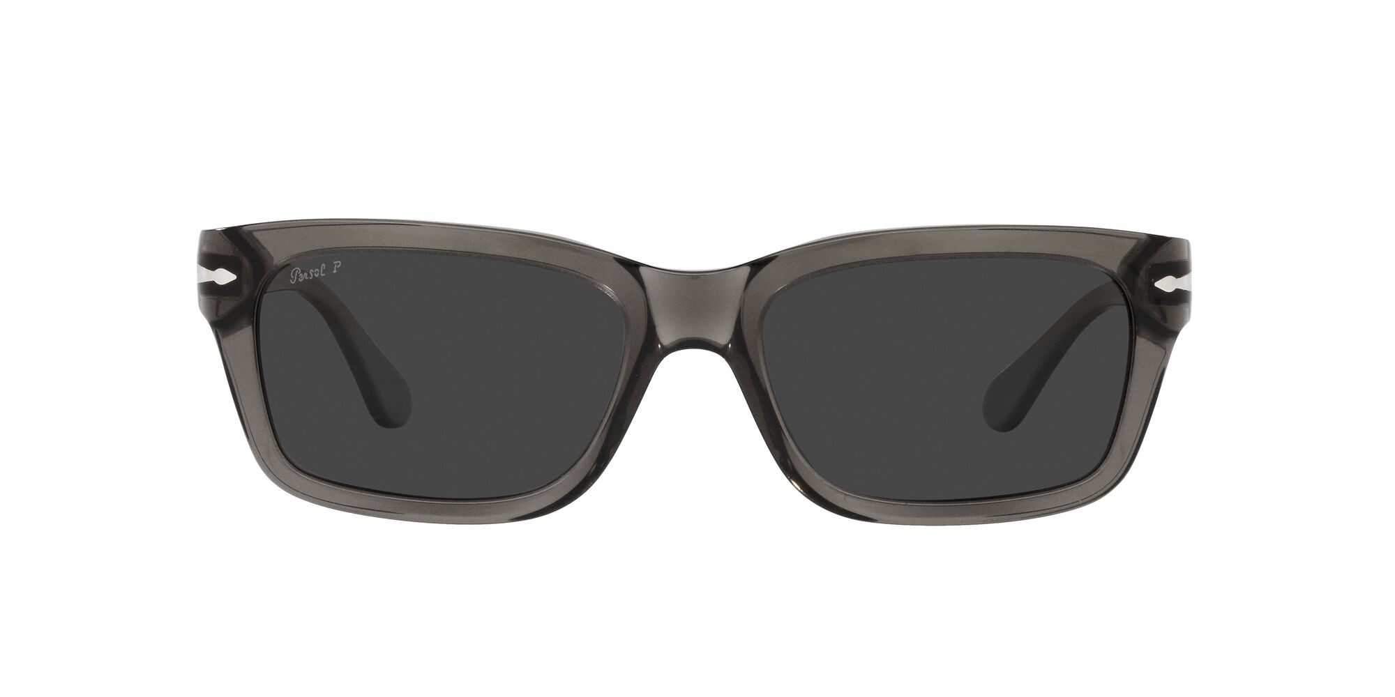 Occhiali da sole Persol PO 3301S (110348) colore opale fumo forma rettangolare lenti polarized grigio scuro