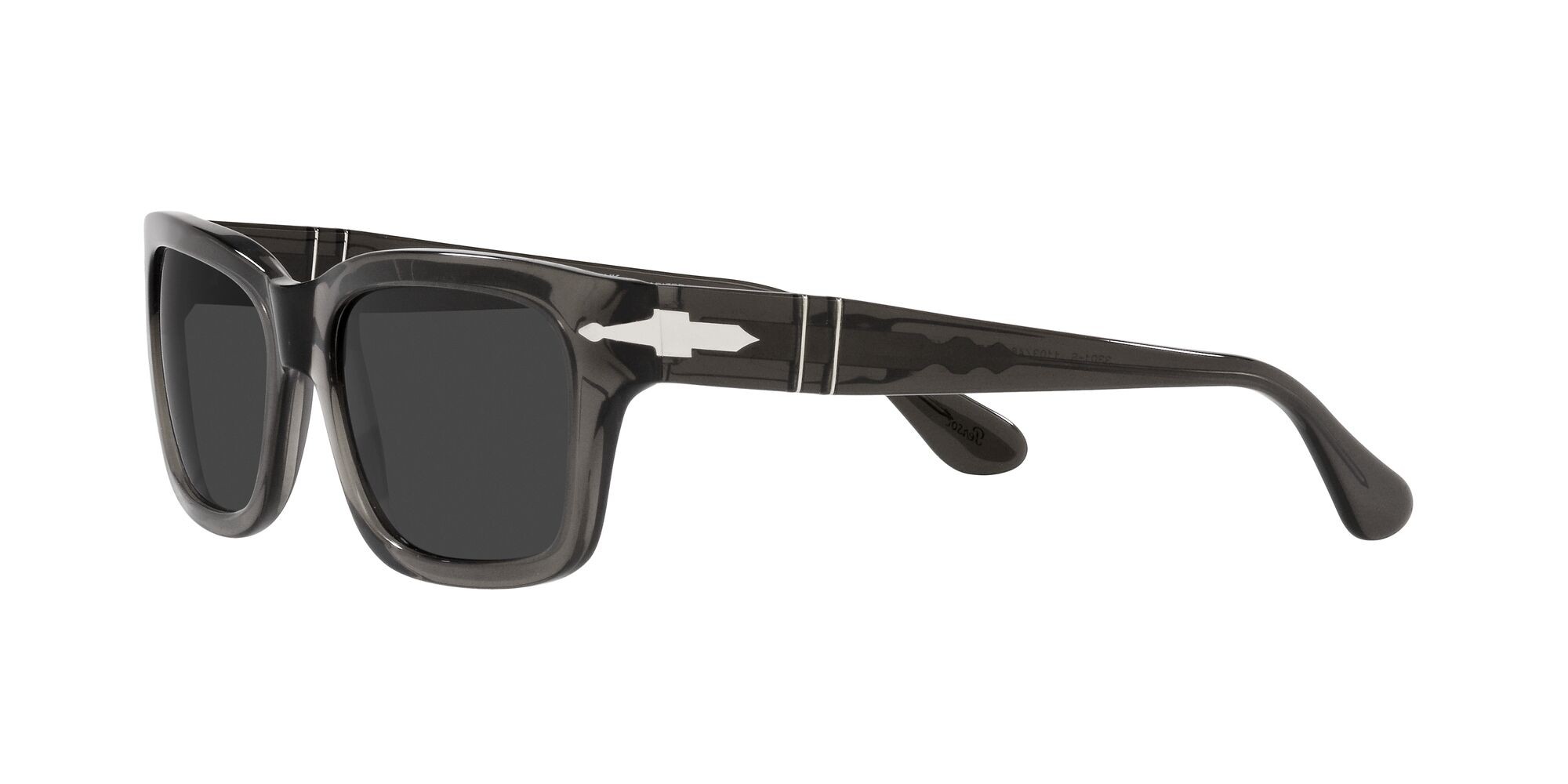 Occhiali da sole Persol PO 3301S (110348) colore opale fumo forma rettangolare lenti polarized grigio scuro
