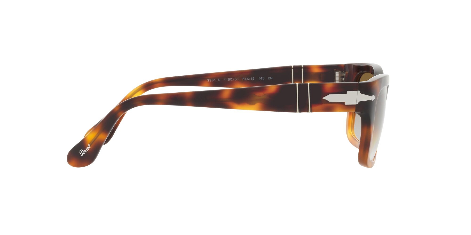 Sonnenbrillen Persol PO 3301S (116051) farbe brown cut light brown tortoise form rechteckig gläser marrone sfumato