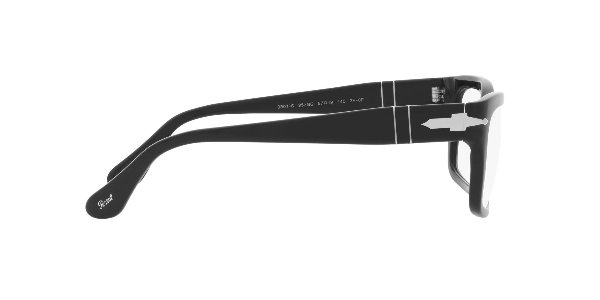 Sonnenbrillen Persol PO 3301S (95/GG) farbe nero form rechteckig gläser transitions 8 sapphire