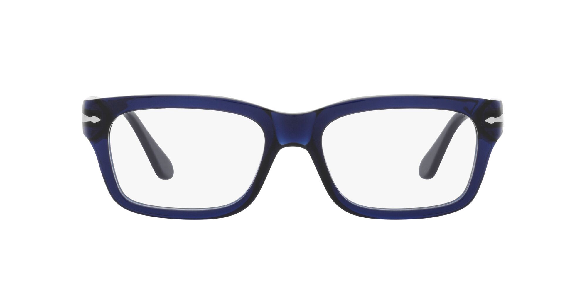 Eyeglasses Persol PO 3301V (181) color blu opale shape rectangle lenses lente demo