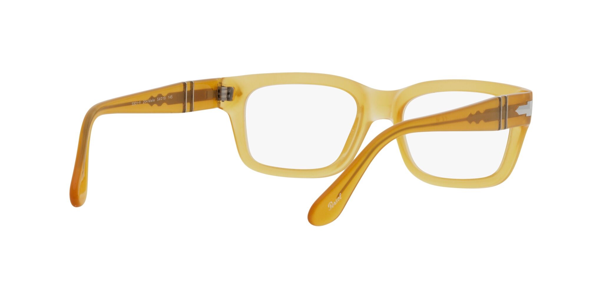 Brillen Persol PO 3301V (204) farbe miele form rechteckig gläser lente demo