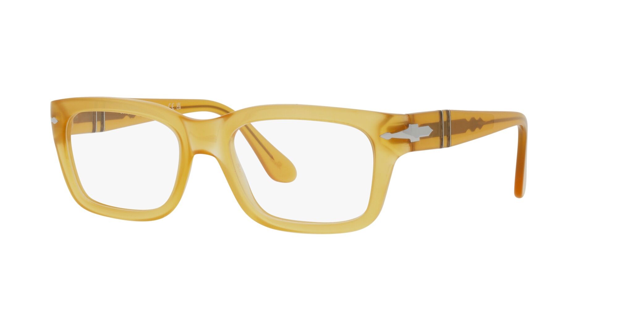 Brillen Persol PO 3301V (204) farbe miele form rechteckig gläser lente demo