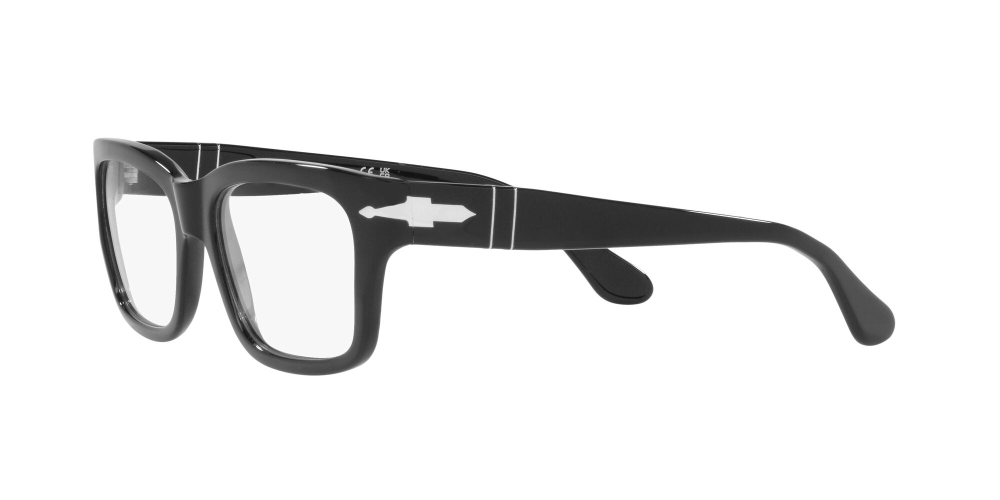 Occhiali da vista Persol PO 3301V (95) colore nero forma rettangolare lenti lente demo